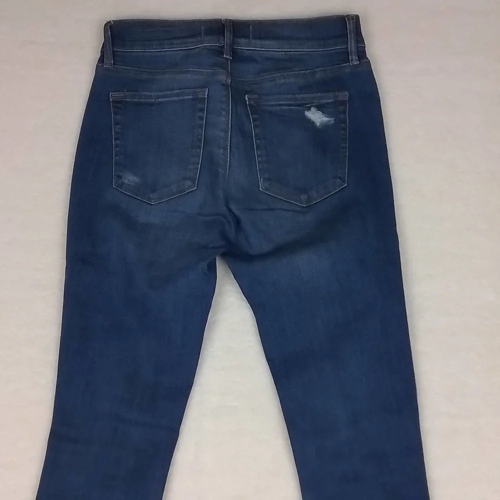 Pacsun‎ Mid Rise Denim Jegging Size 25 w/ Distressed Dark Wash Denim